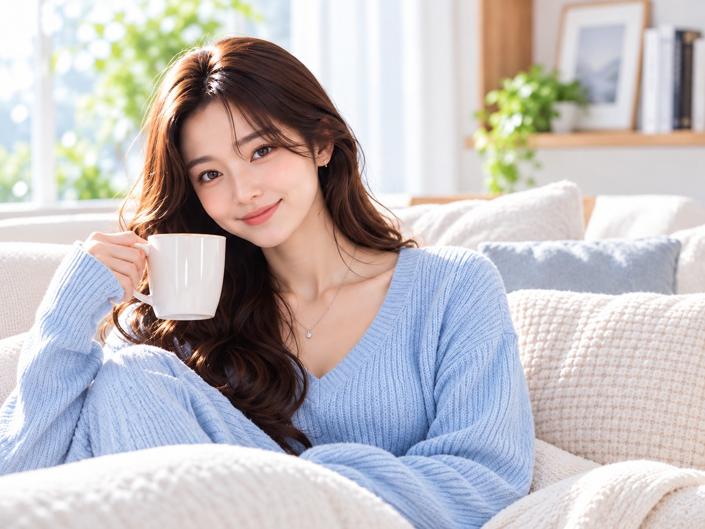 편안한 분위기의 홈페이지 디지털 안내 이미지